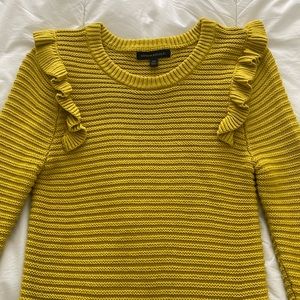 Banana Republic Yellow Ribbed Sweater